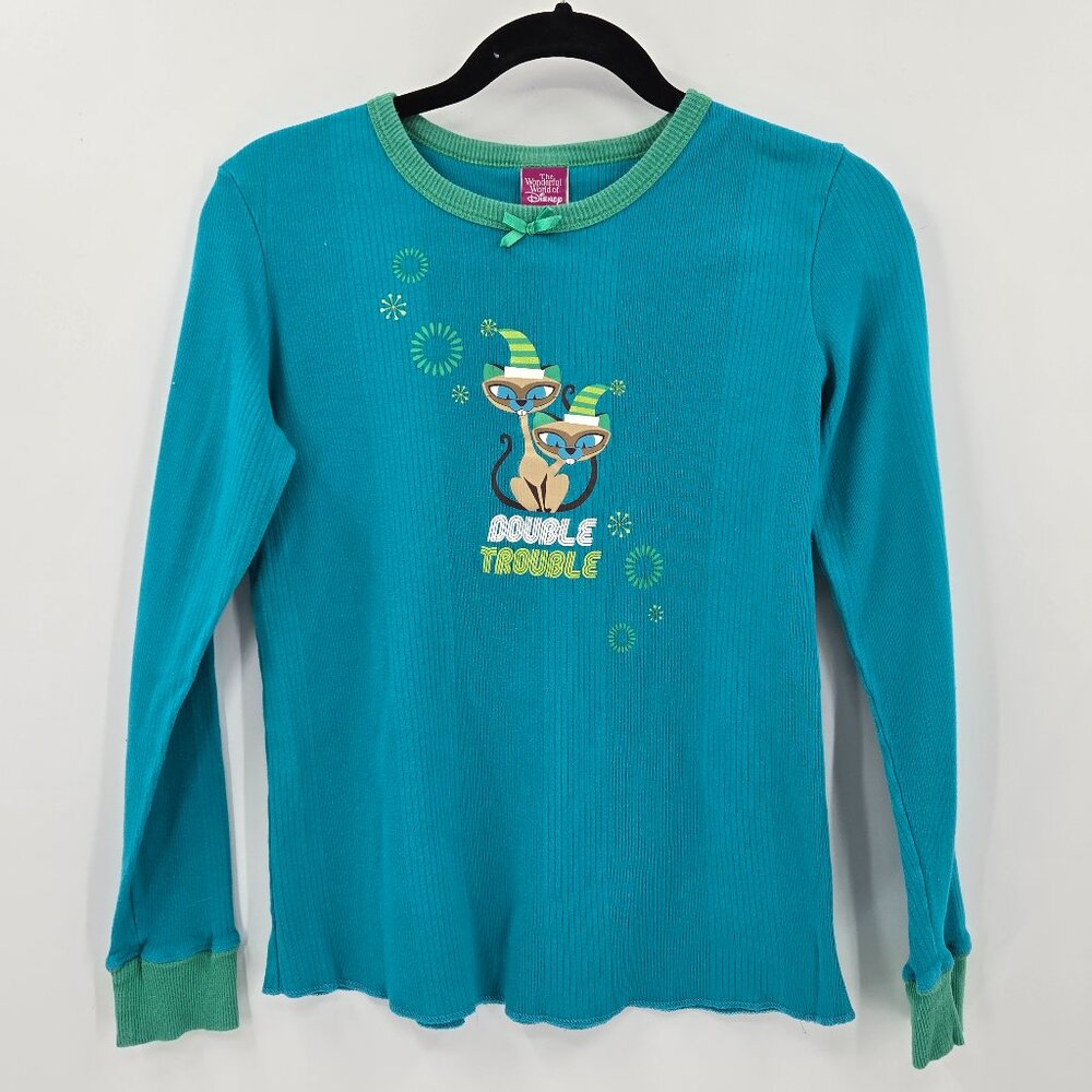 Disney Vintage 90s Double Trouble Lady and The Tramp Siamese Cats Long Sleeve